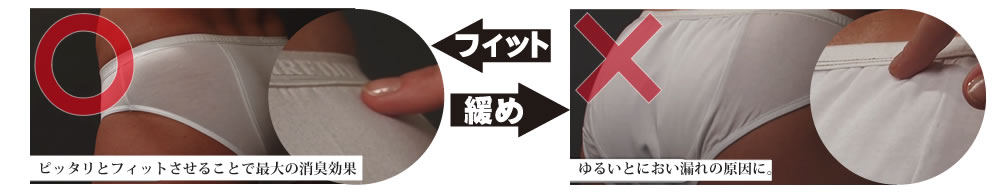 サイズが大きいと隙間から臭いが漏れる原因に